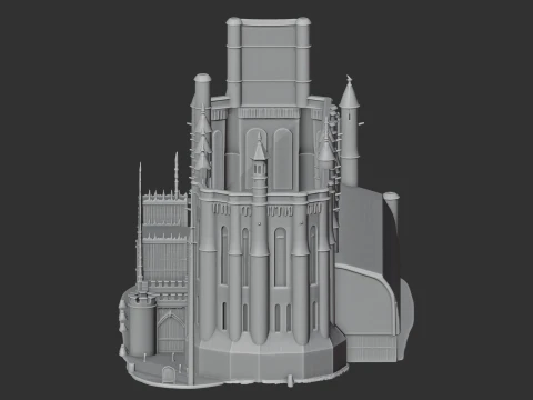 Albi Cathedral 3D Model