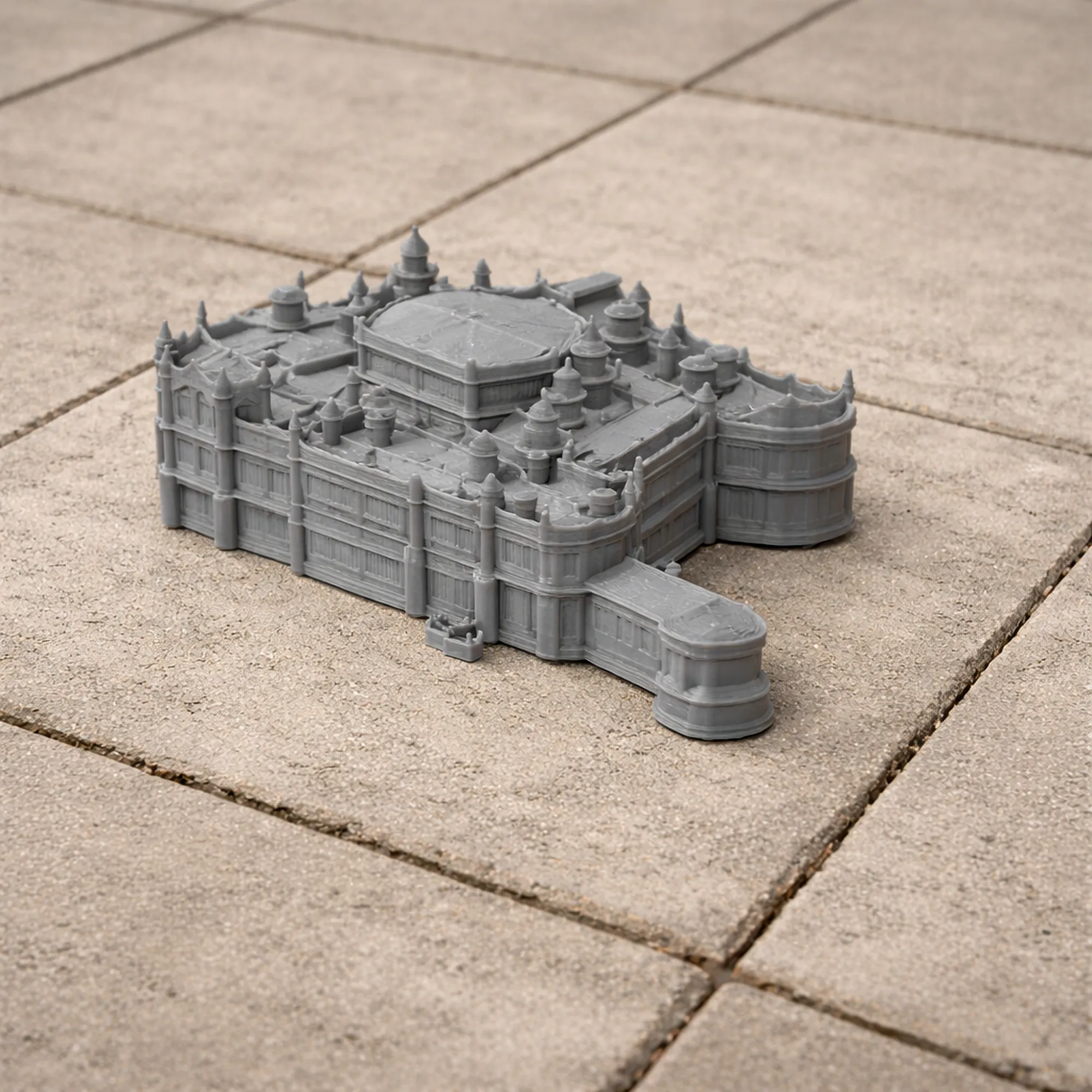 Allerton Castle 3D Model .c4d .max .obj .3ds .fbx .stl .blend