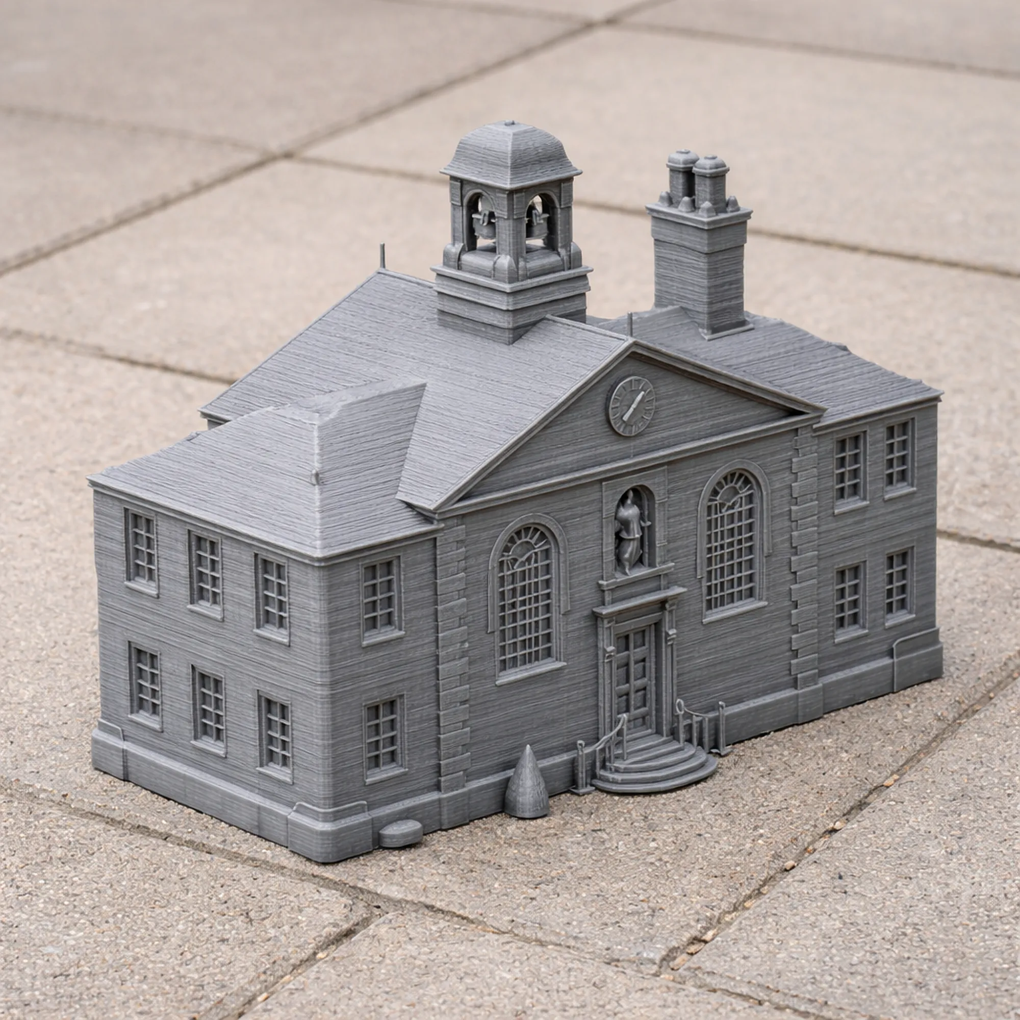 Almshouses 3D Model .c4d .max .obj .3ds .fbx .stl .blend