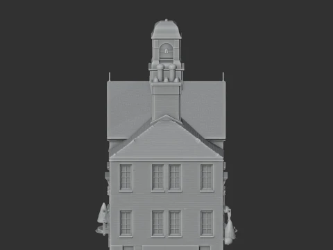Almshouses 3D Model