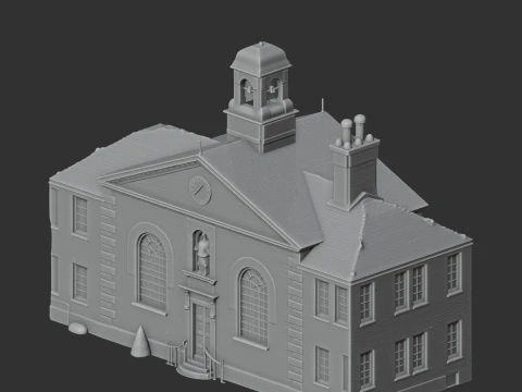 Almshouses 3D Model