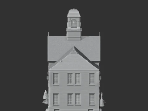 Almshouses 3D Model