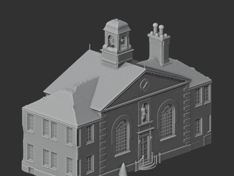 Almshouses 3D Model