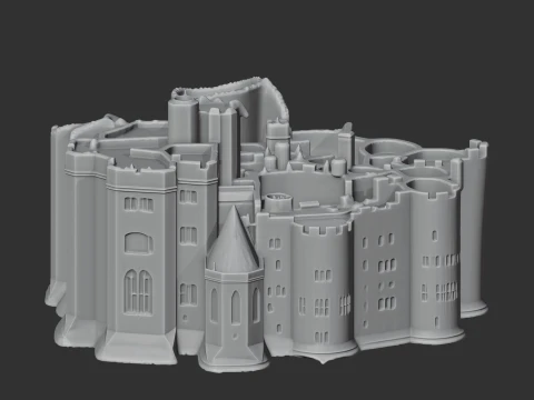 Alnwick Castle 3D Model