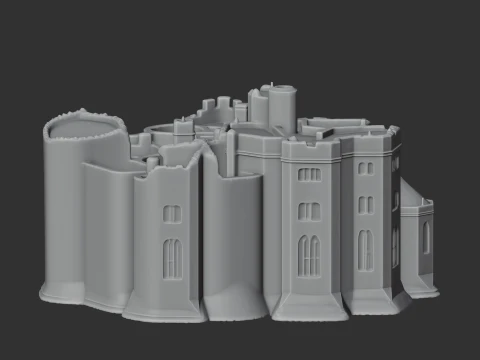 Alnwick Castle 3D Model