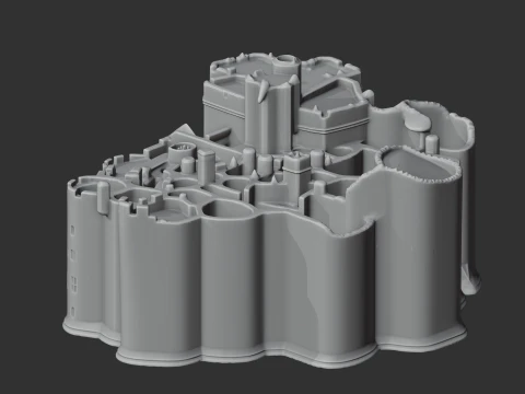 Alnwick Castle 3D Model