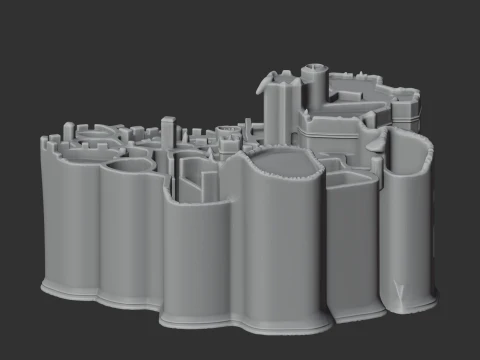 Alnwick Castle 3D Model