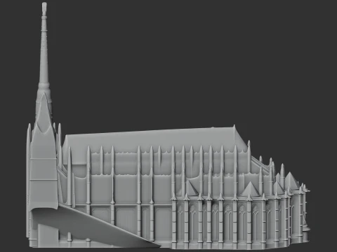 Amiens Cathedral 3D Model