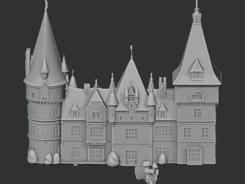 Andrssy Castle 3D Model