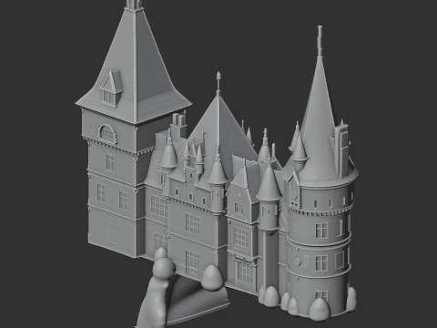 Andrssy Castle 3D Model