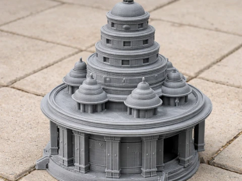 Aśramam Model 3D