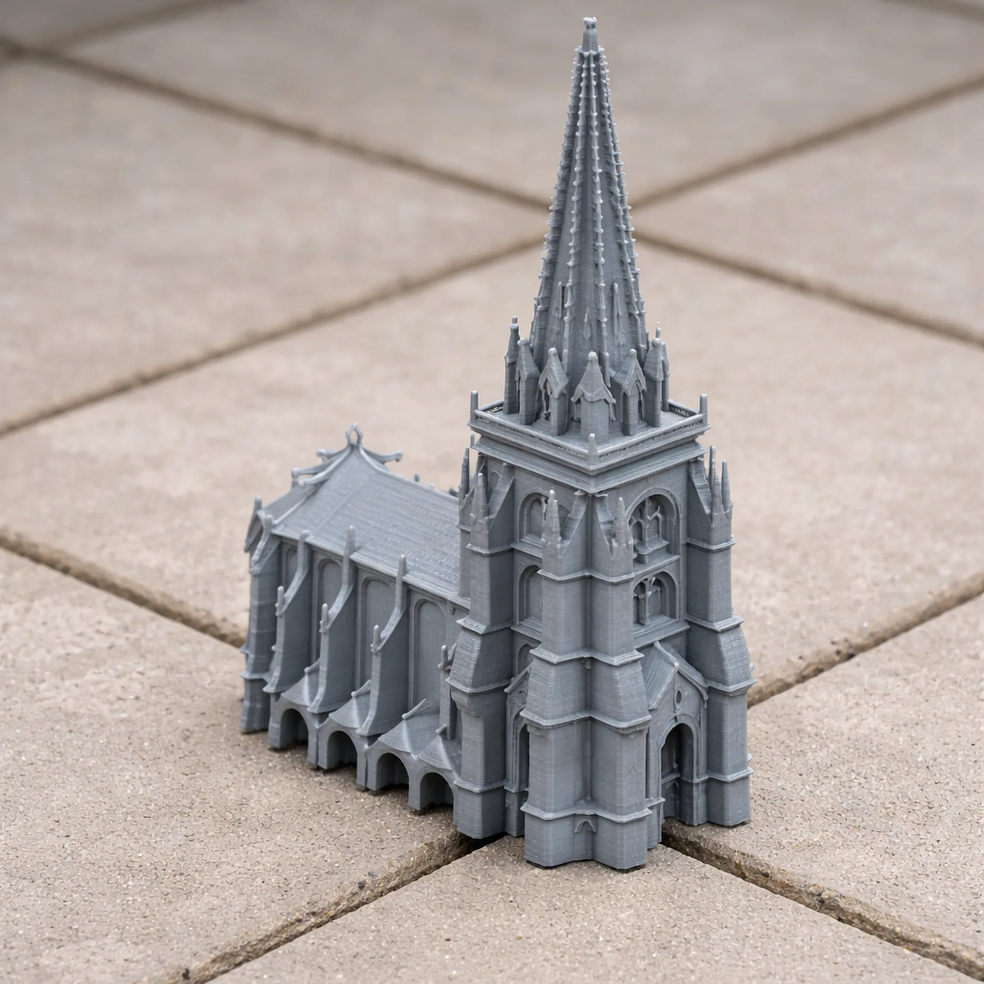 Autun Cathedral 3D Model .c4d .max .obj .3ds .fbx .stl .blend