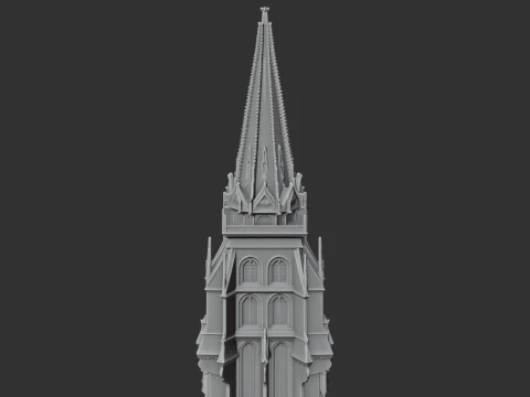 Autun Cathedral 3D Model