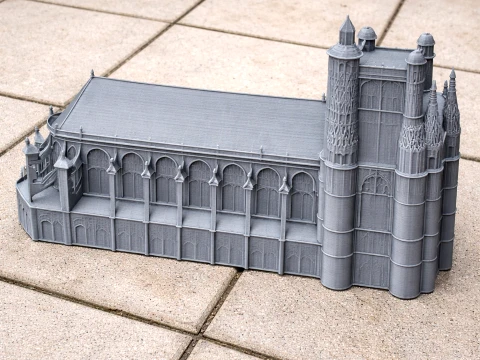 Auxerre Cathedral 3D Model