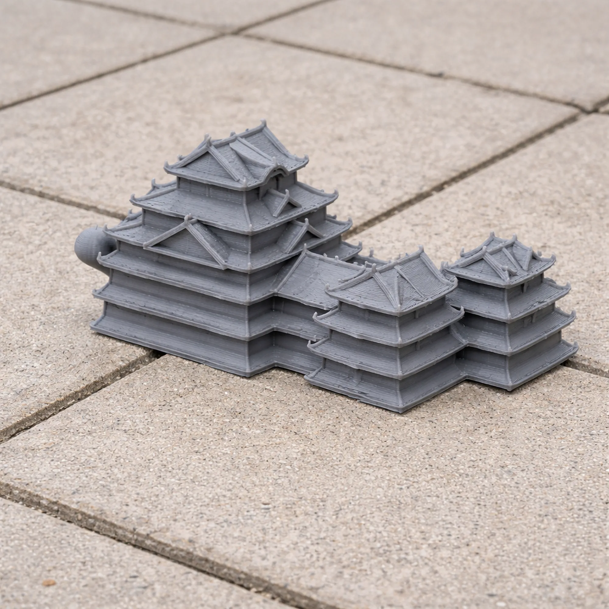 Azuchi Castle 3D Model .c4d .max .obj .3ds .fbx .stl .blend