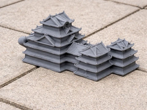 Azuchi Castle 3D Модель