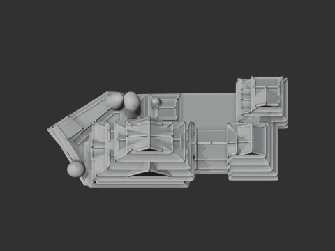 Azuchi Castle 3D Model