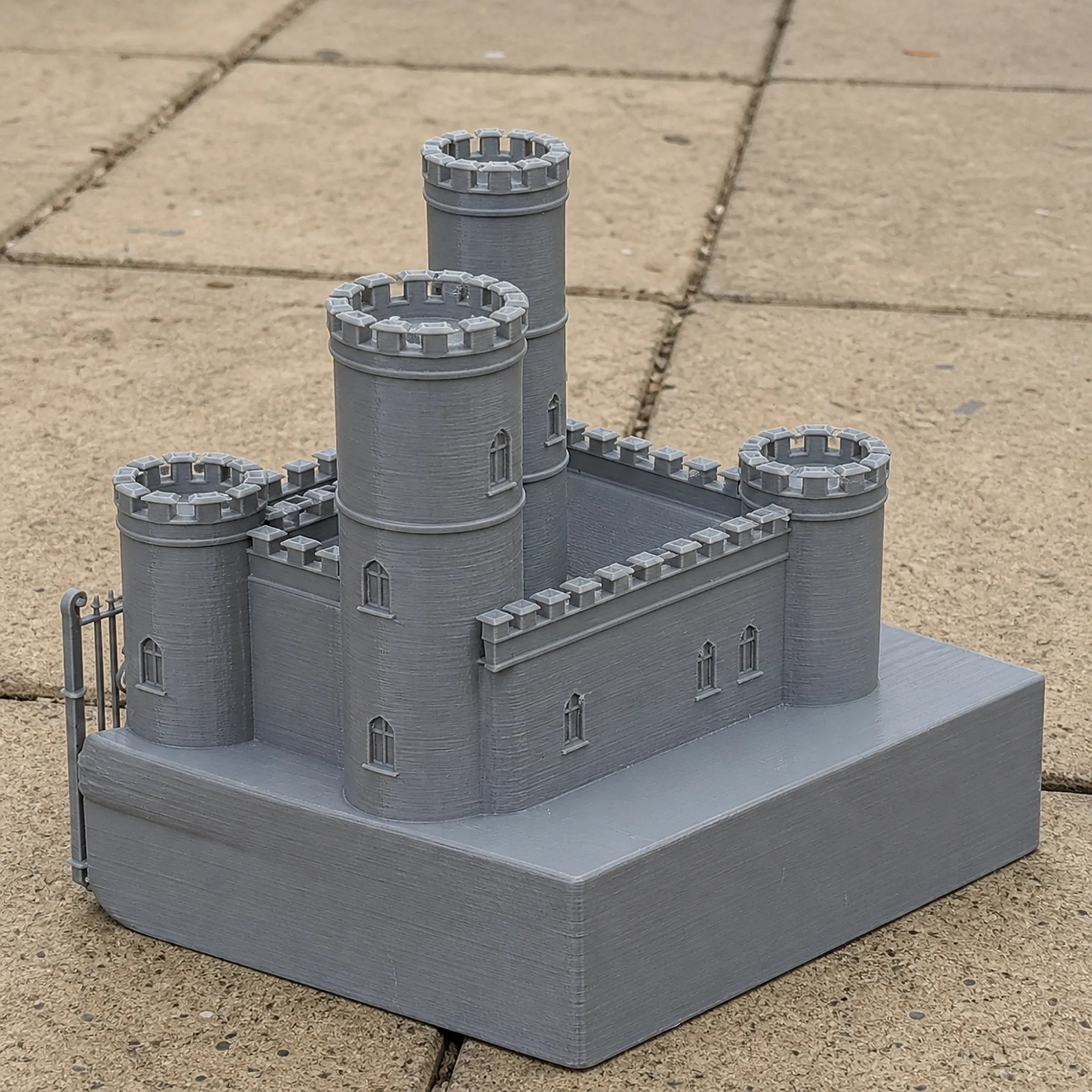 Barnstaple Castle 3D Model .c4d .max .obj .3ds .fbx .stl .blend