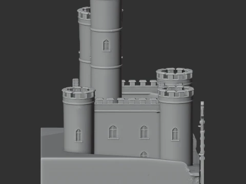 Barnstaple Castle 3D Model