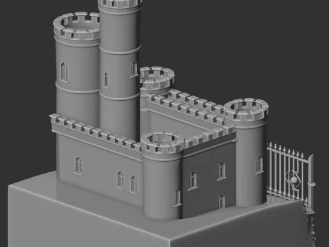 Barnstaple Castle 3D Model