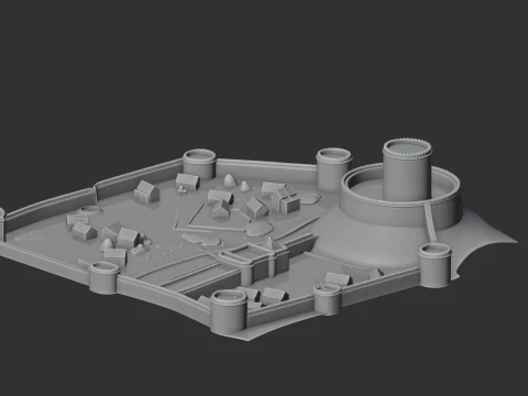 Bedford Castle 3D Model