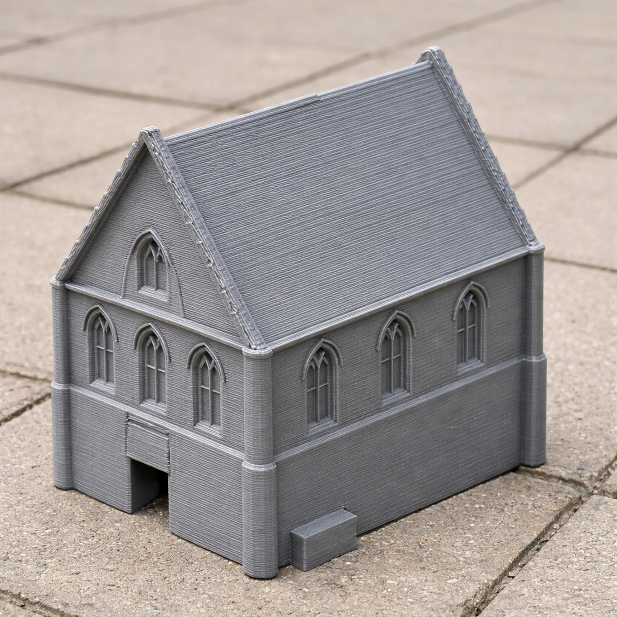 Biddlestone RC Chapel 3D Model .c4d .max .obj .3ds .fbx .stl .blend 