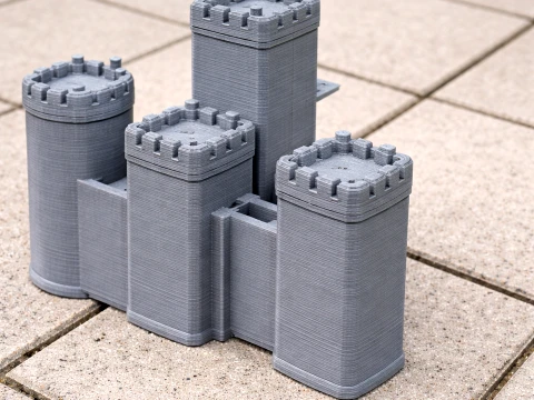 Biggleswade Castle Model 3D