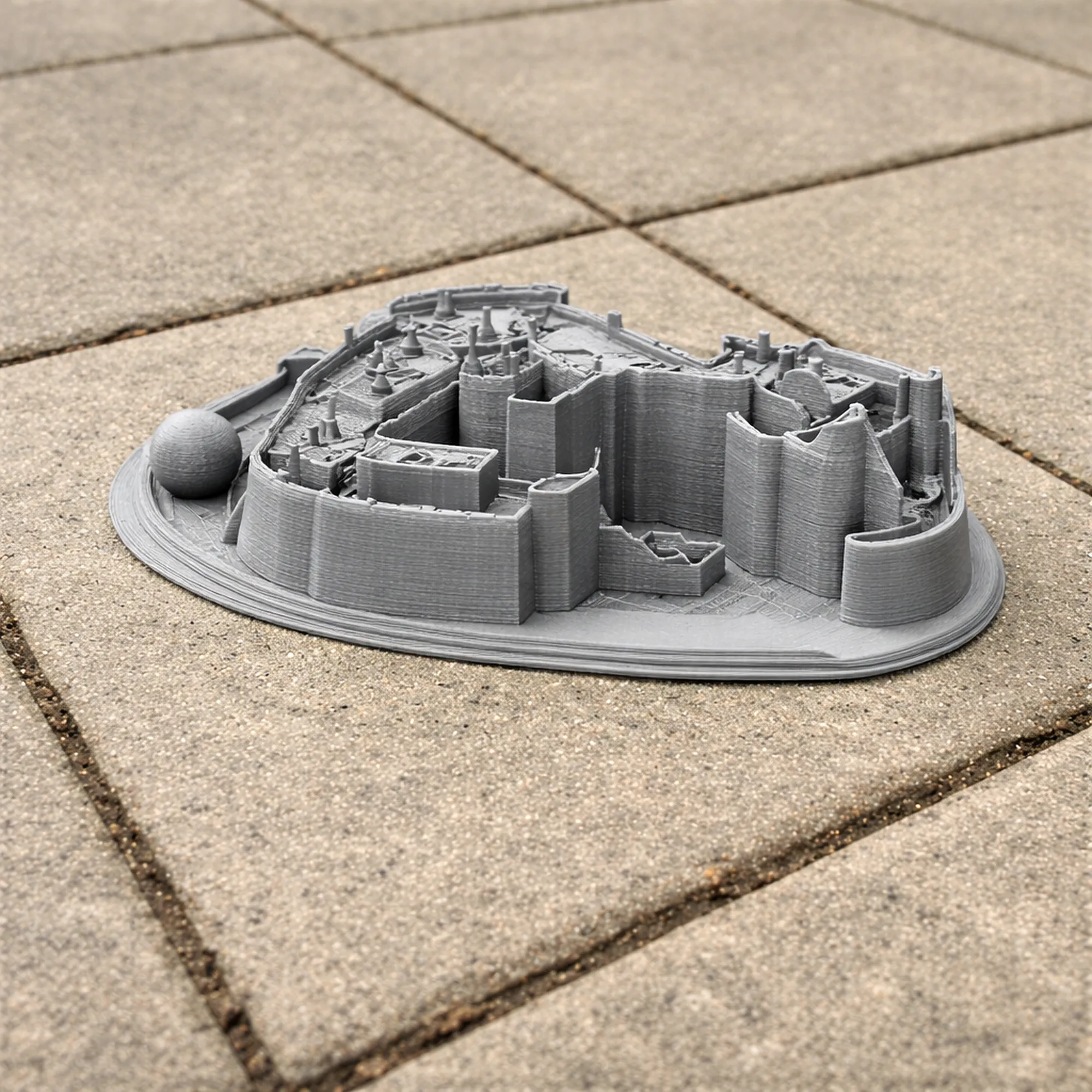 Berkeley Castle 3D Model .c4d .max .obj .3ds .fbx .stl .blend 