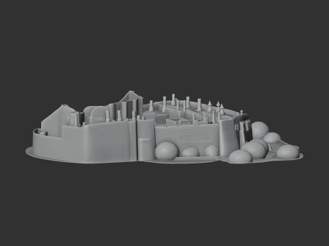 Berkeley Castle 3D Model