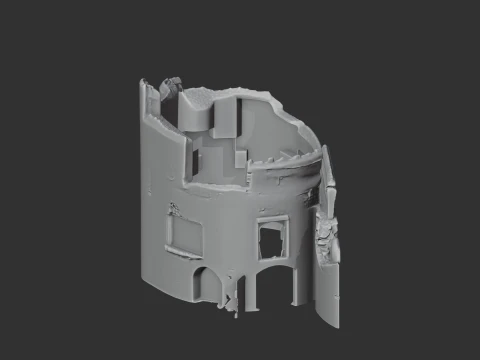 Berry Pomeroy Castle 3D Model
