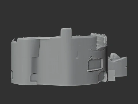 Berry Pomeroy Castle 3D Model