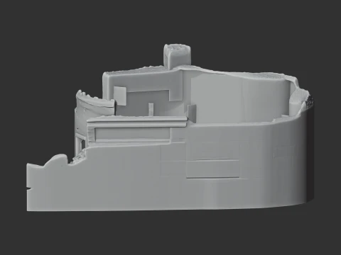 Berry Pomeroy Castle 3D Model
