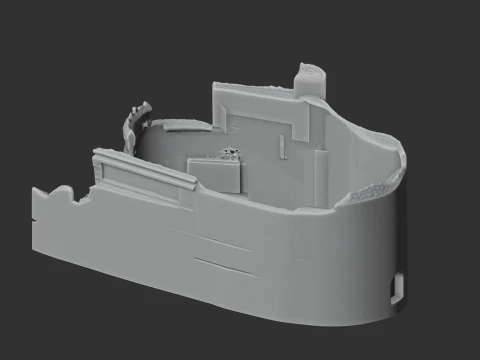 Berry Pomeroy Castle 3D Model