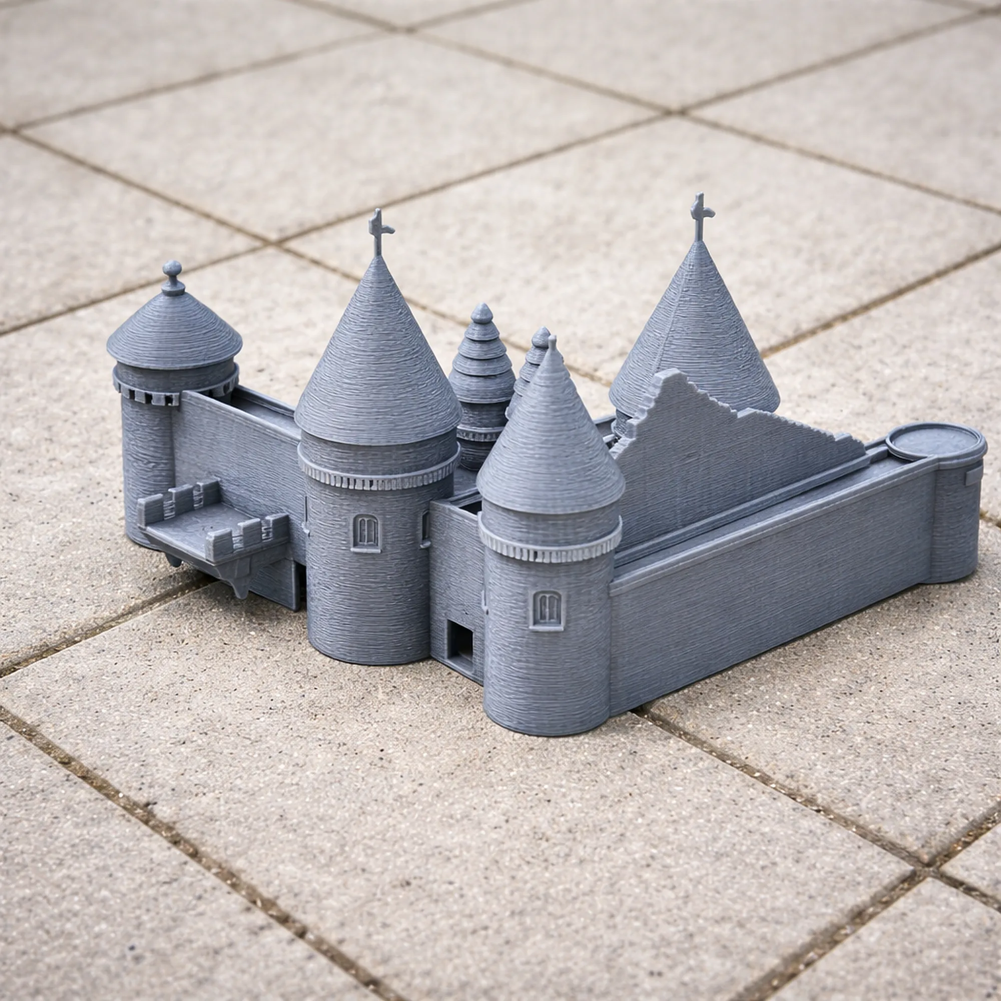 Bitchfield Castle 3D Model .c4d .max .obj .3ds .fbx .stl .blend