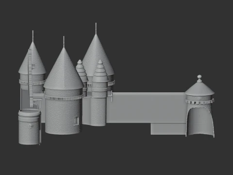 Bitchfield Castle 3D Model