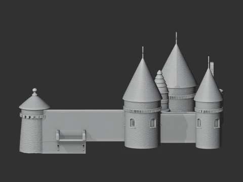 Bitchfield Castle 3D Model