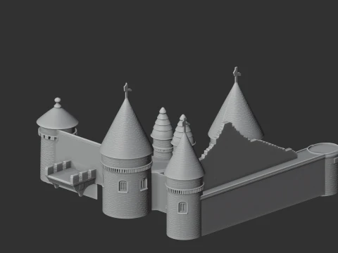 Bitchfield Castle 3D Model