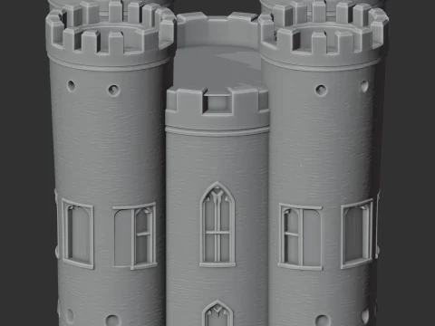 Blaise Castle 3D Model