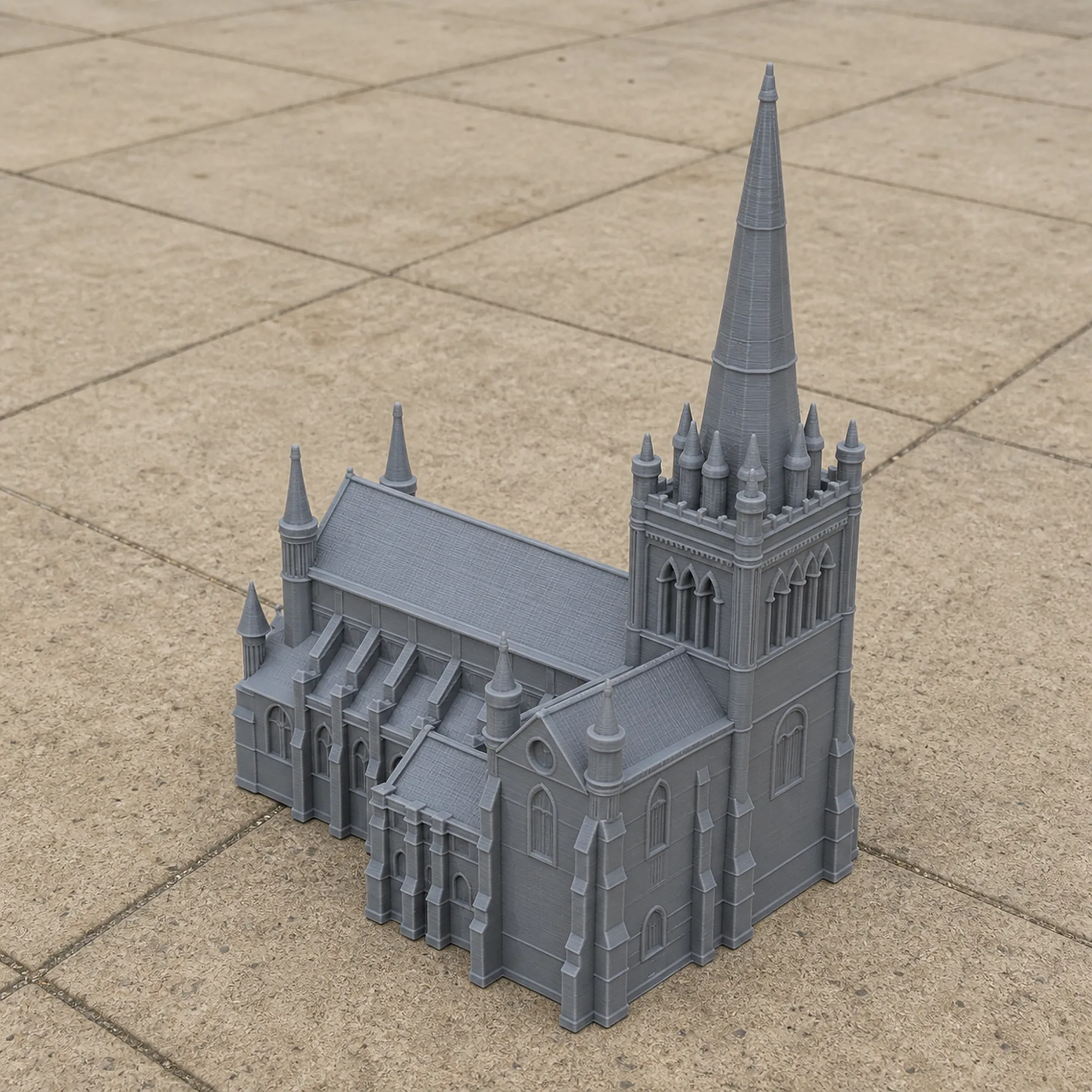 Chichester Cathedral 3D Model .c4d .max .obj .3ds .fbx .stl .blend