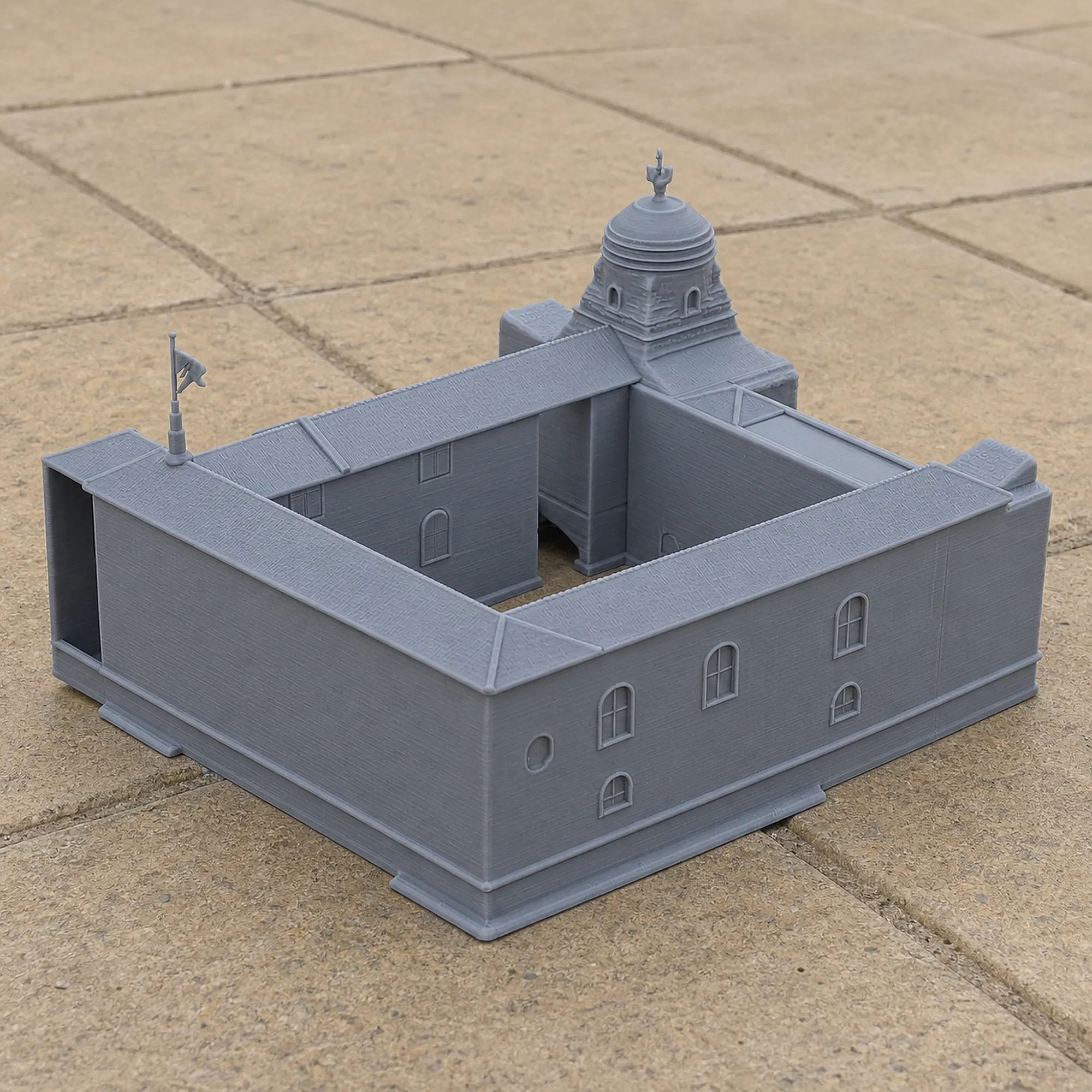 Colchester Castle 3D Model .c4d .max .obj .3ds .fbx .stl .blend 