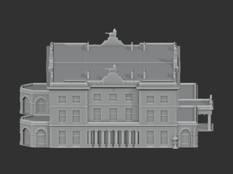 Corby Castle 3D Model