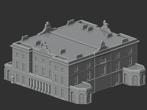 Corby Castle 3D Model