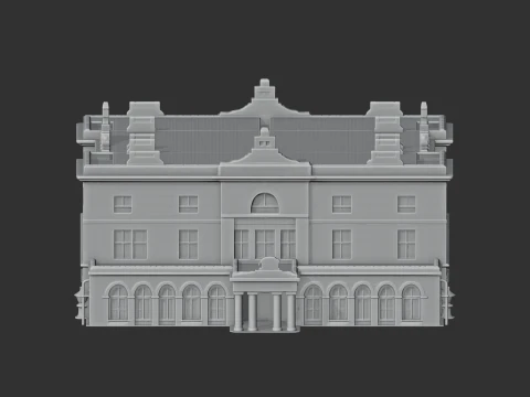 Corby Castle 3D Model