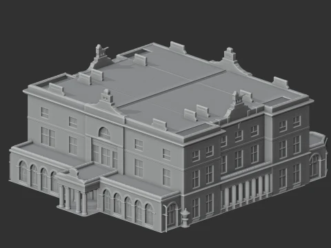 Corby Castle 3D Model