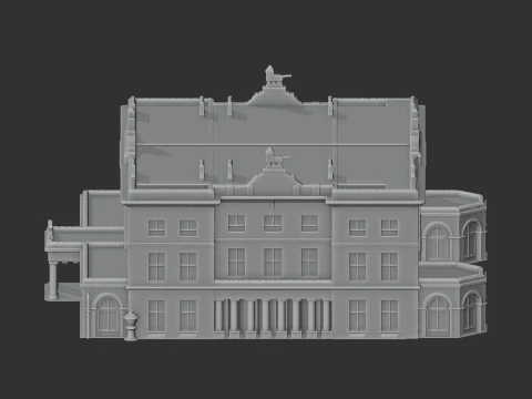 Corby Castle 3D Model