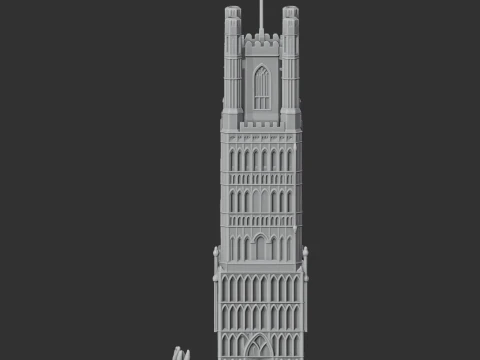 Ely Castle 3D Model