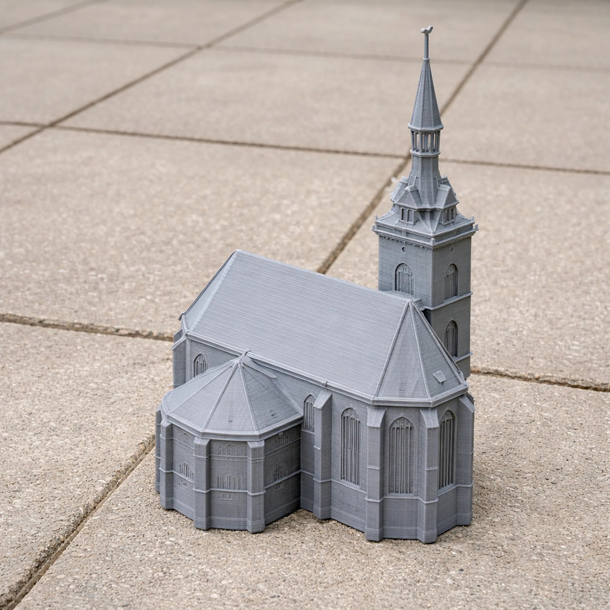 Evangelical-Lutheran Church in Wrttemberg 3D Model .c4d .max .obj .3ds .fbx .stl .blend
