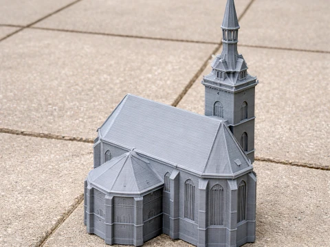 Evangelical-Lutheran Church in Wrttemberg 3D Model