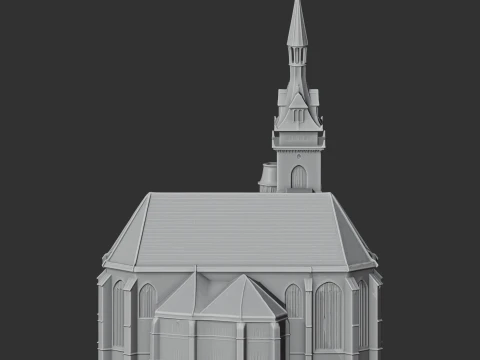 Evangelical-Lutheran Church in Wrttemberg 3D Model
