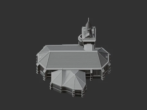Evangelical-Lutheran Church in Wrttemberg 3D Model